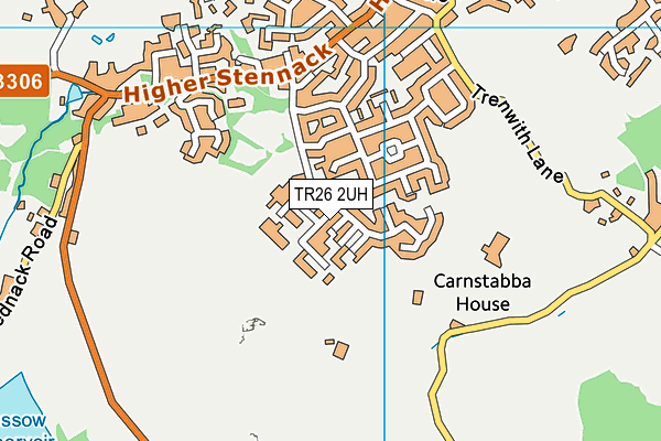 TR26 2UH map - OS VectorMap District (Ordnance Survey)