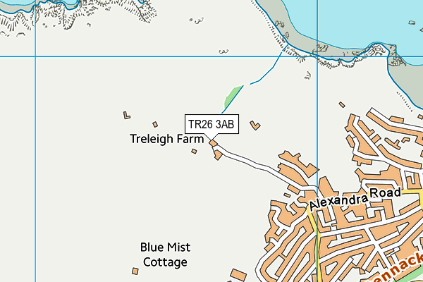 TR26 3AB map - OS VectorMap District (Ordnance Survey)