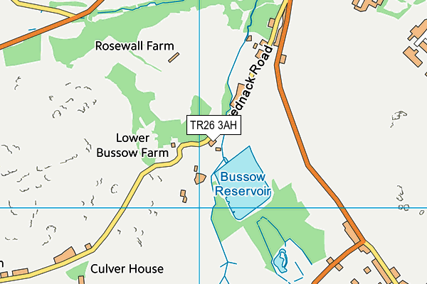 TR26 3AH map - OS VectorMap District (Ordnance Survey)