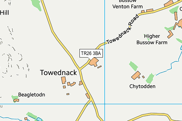 TR26 3BA map - OS VectorMap District (Ordnance Survey)
