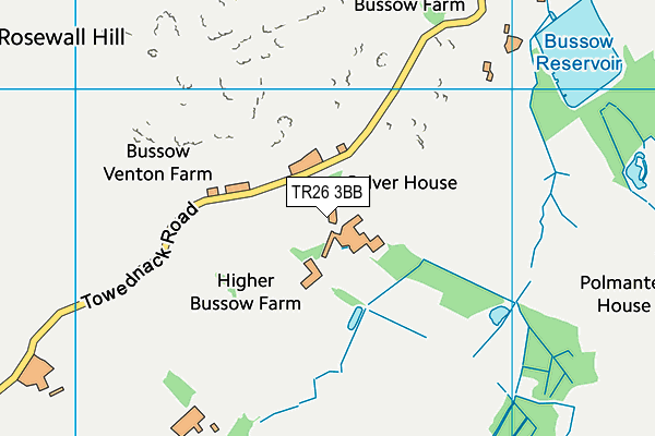 TR26 3BB map - OS VectorMap District (Ordnance Survey)