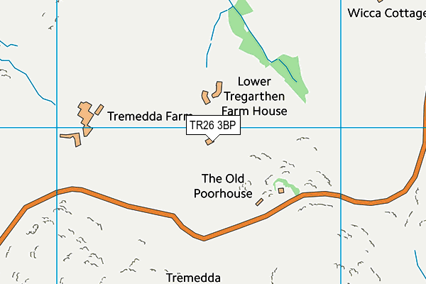 TR26 3BP map - OS VectorMap District (Ordnance Survey)