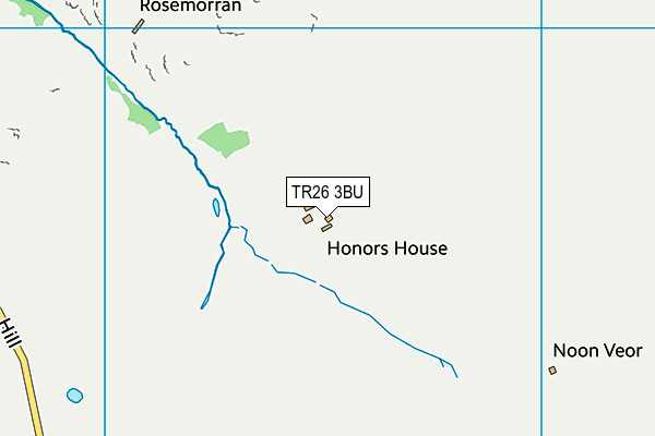 TR26 3BU map - OS VectorMap District (Ordnance Survey)