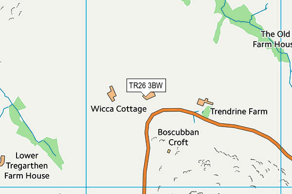 TR26 3BW map - OS VectorMap District (Ordnance Survey)