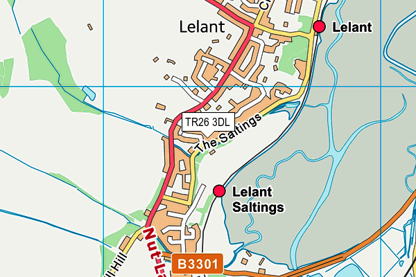TR26 3DL map - OS VectorMap District (Ordnance Survey)