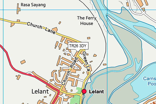 TR26 3DY map - OS VectorMap District (Ordnance Survey)