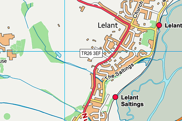 TR26 3EF map - OS VectorMap District (Ordnance Survey)
