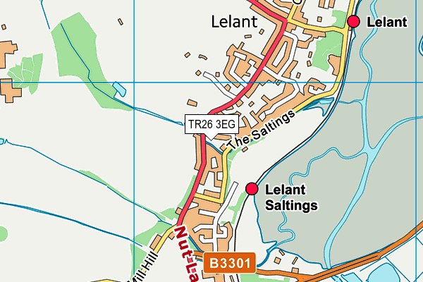 TR26 3EG map - OS VectorMap District (Ordnance Survey)