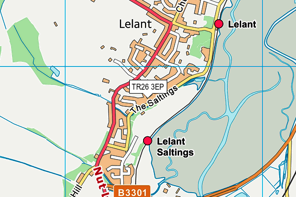 TR26 3EP map - OS VectorMap District (Ordnance Survey)