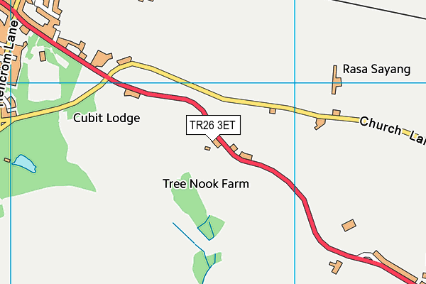 TR26 3ET map - OS VectorMap District (Ordnance Survey)