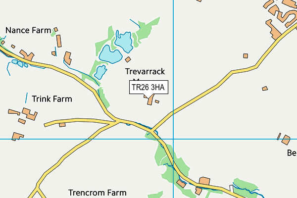 TR26 3HA map - OS VectorMap District (Ordnance Survey)