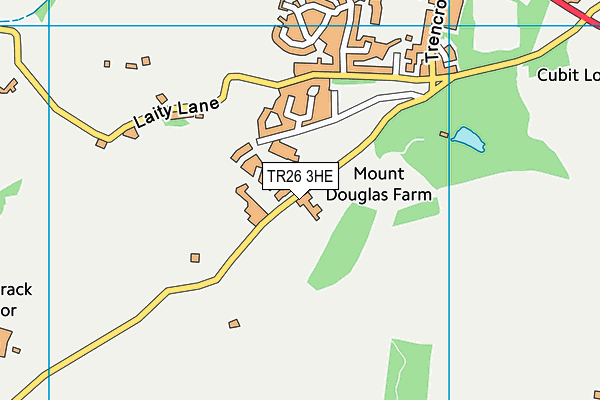 TR26 3HE map - OS VectorMap District (Ordnance Survey)
