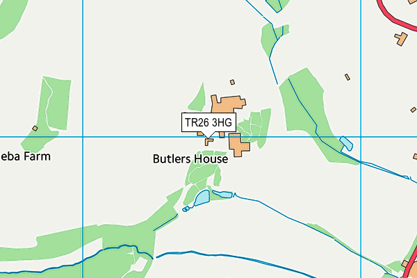 TR26 3HG map - OS VectorMap District (Ordnance Survey)