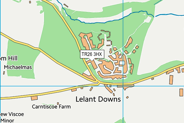 TR26 3HX map - OS VectorMap District (Ordnance Survey)