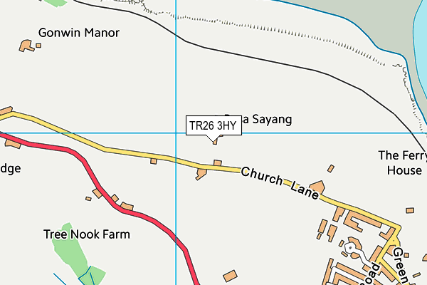 TR26 3HY map - OS VectorMap District (Ordnance Survey)