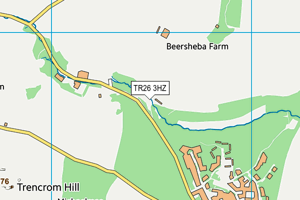 TR26 3HZ map - OS VectorMap District (Ordnance Survey)