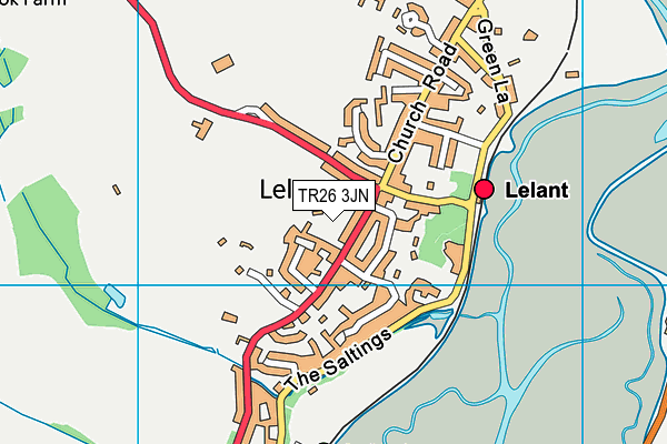 TR26 3JN map - OS VectorMap District (Ordnance Survey)