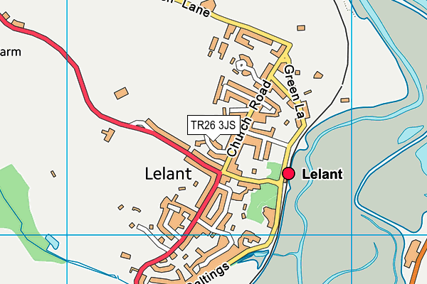 TR26 3JS map - OS VectorMap District (Ordnance Survey)