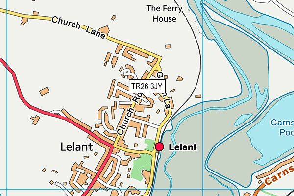 TR26 3JY map - OS VectorMap District (Ordnance Survey)