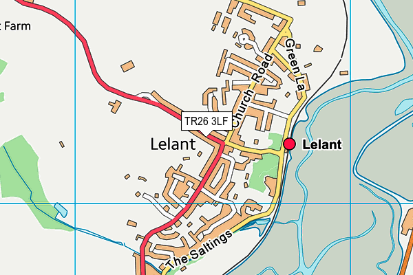 TR26 3LF map - OS VectorMap District (Ordnance Survey)