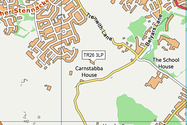 TR26 3LP map - OS VectorMap District (Ordnance Survey)