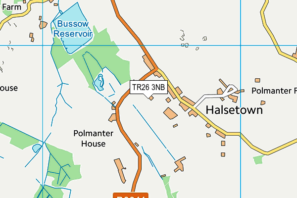 TR26 3NB map - OS VectorMap District (Ordnance Survey)