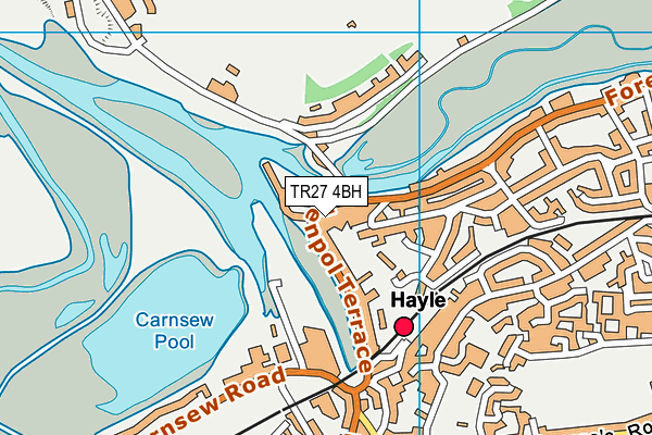 TR27 4BH map - OS VectorMap District (Ordnance Survey)
