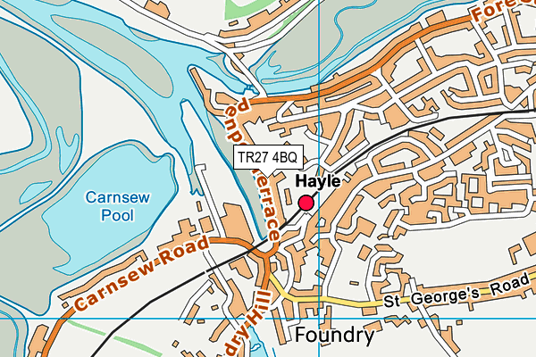 Map of THE CORNISH CLOTHING COMPANY LIMITED at district scale