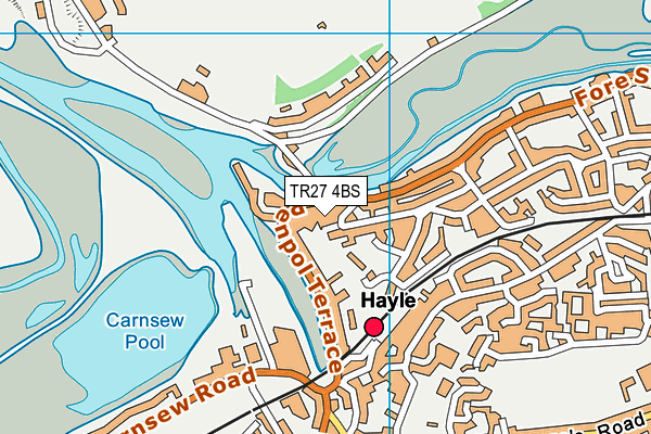 TR27 4BS map - OS VectorMap District (Ordnance Survey)