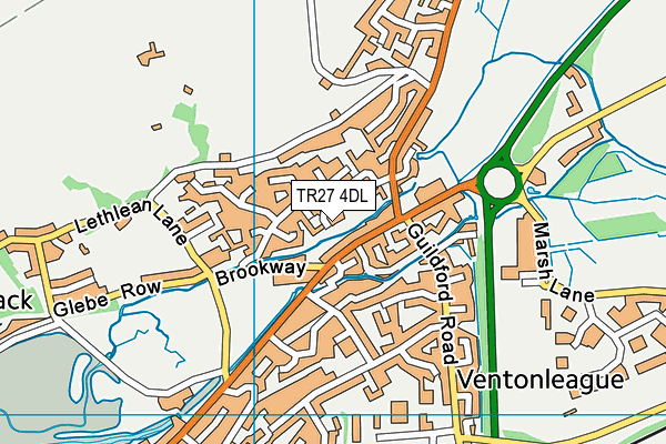 TR27 4DL map - OS VectorMap District (Ordnance Survey)
