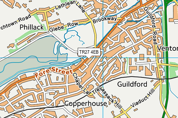 TR27 4EB map - OS VectorMap District (Ordnance Survey)
