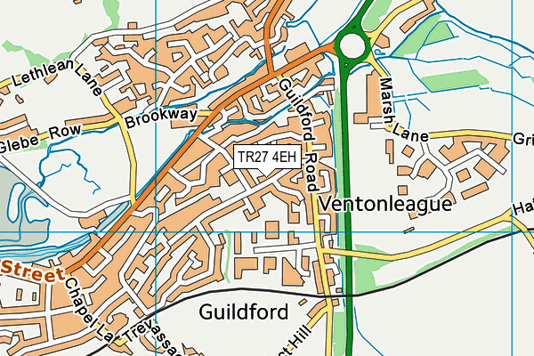 TR27 4EH map - OS VectorMap District (Ordnance Survey)