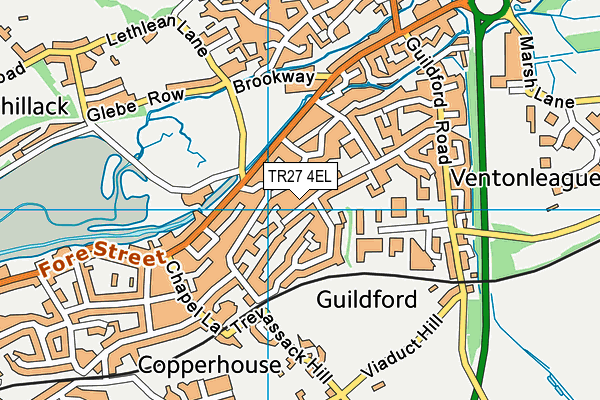 TR27 4EL map - OS VectorMap District (Ordnance Survey)