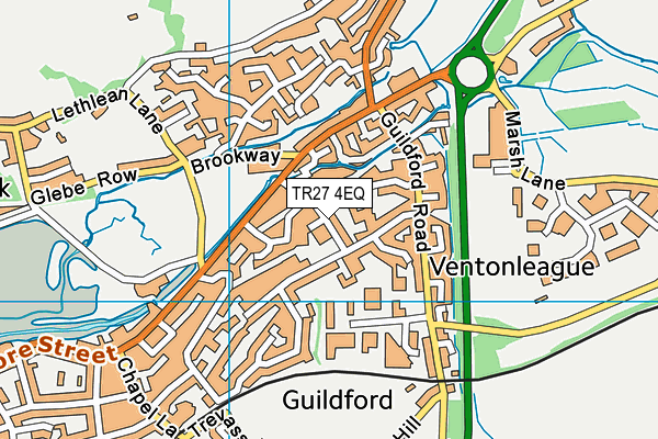 TR27 4EQ map - OS VectorMap District (Ordnance Survey)