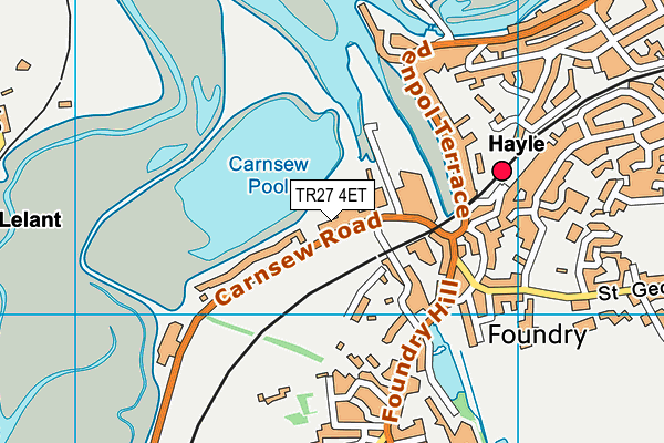 TR27 4ET map - OS VectorMap District (Ordnance Survey)