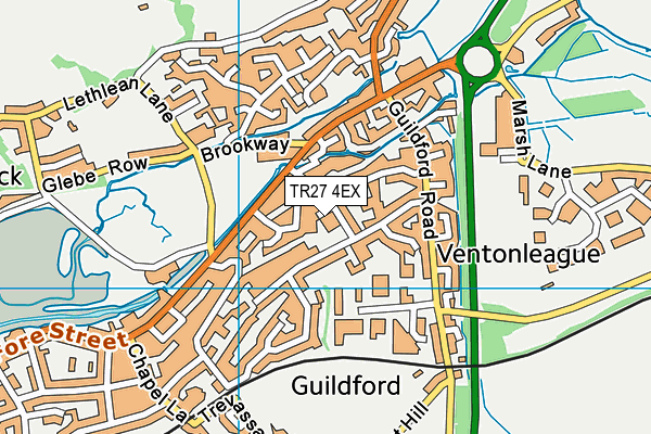 TR27 4EX map - OS VectorMap District (Ordnance Survey)