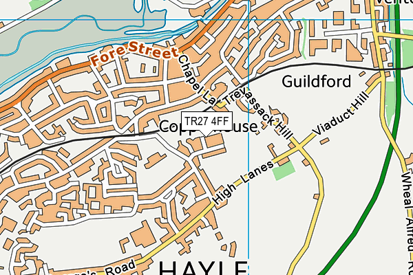 TR27 4FF map - OS VectorMap District (Ordnance Survey)