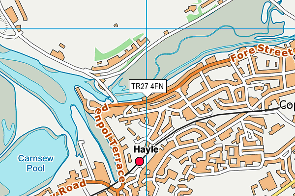 TR27 4FN map - OS VectorMap District (Ordnance Survey)