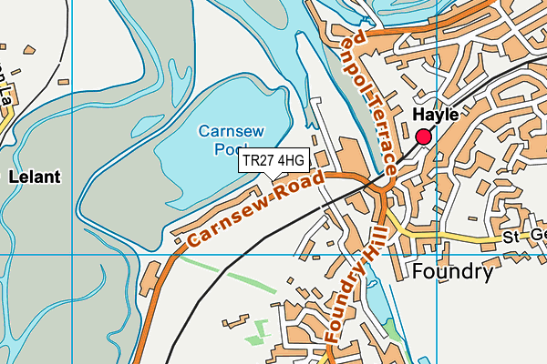 TR27 4HG map - OS VectorMap District (Ordnance Survey)