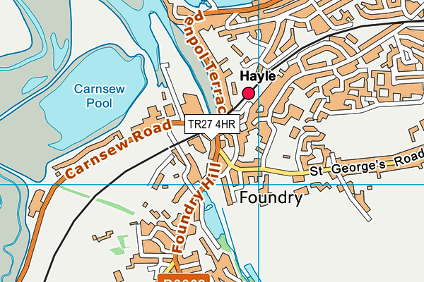 TR27 4HR map - OS VectorMap District (Ordnance Survey)