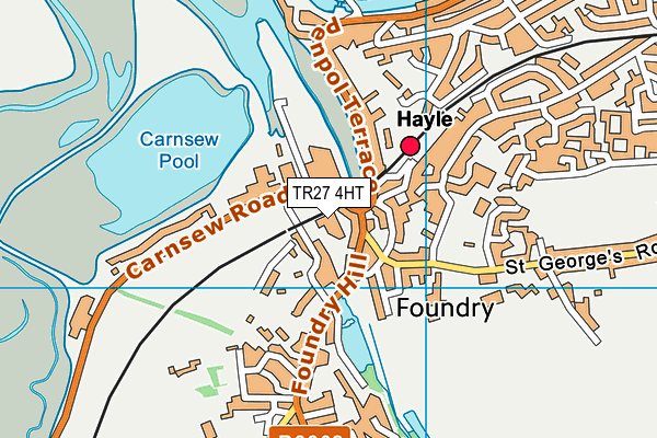 TR27 4HT map - OS VectorMap District (Ordnance Survey)