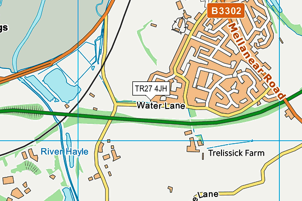 TR27 4JH map - OS VectorMap District (Ordnance Survey)