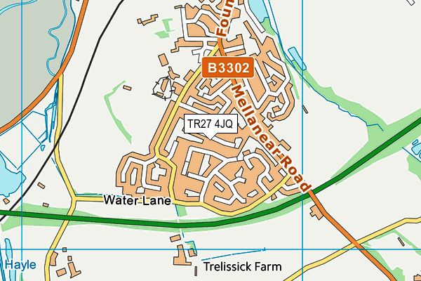 TR27 4JQ map - OS VectorMap District (Ordnance Survey)