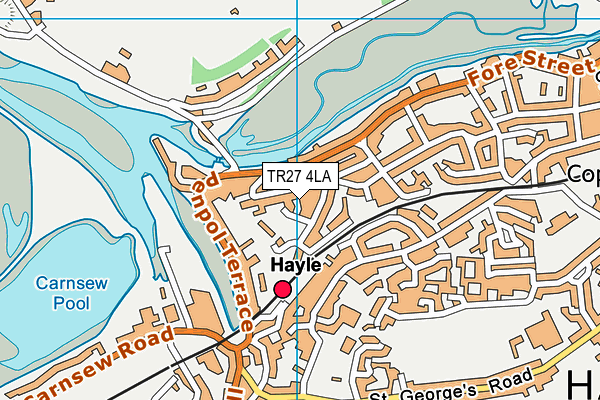 TR27 4LA map - OS VectorMap District (Ordnance Survey)