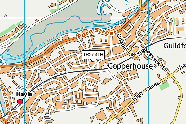 TR27 4LH map - OS VectorMap District (Ordnance Survey)