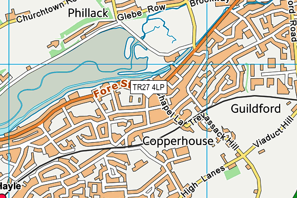 TR27 4LP map - OS VectorMap District (Ordnance Survey)