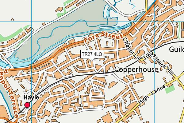 TR27 4LQ map - OS VectorMap District (Ordnance Survey)