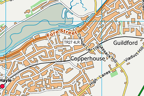 TR27 4LR map - OS VectorMap District (Ordnance Survey)