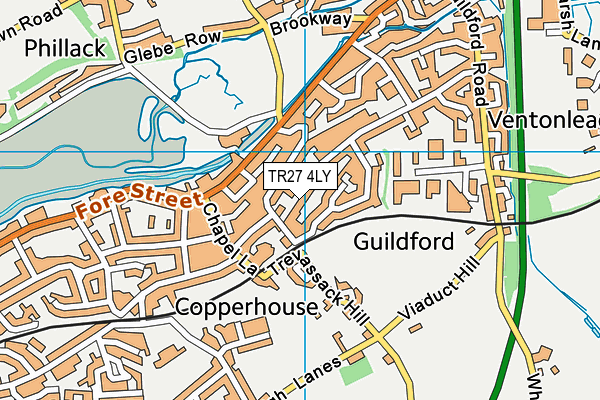 TR27 4LY map - OS VectorMap District (Ordnance Survey)
