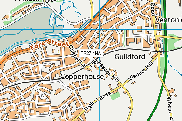 TR27 4NA map - OS VectorMap District (Ordnance Survey)